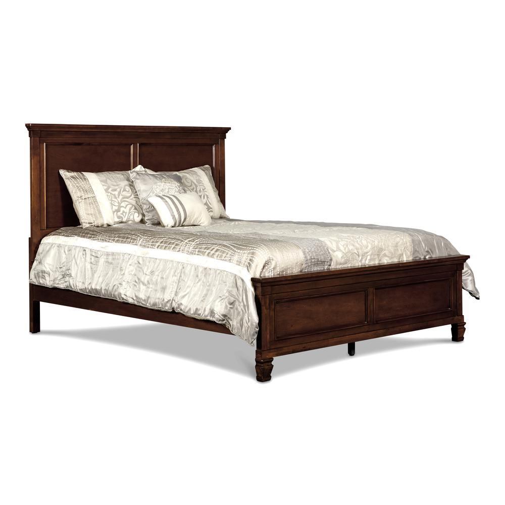 Tamarack 4-PC Wood Queen Bedroom Set with Chest in Brown Cherry
