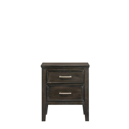 Andover 4-Piece Queen Wood Bedroom Set with Nightstand in Nutmeg