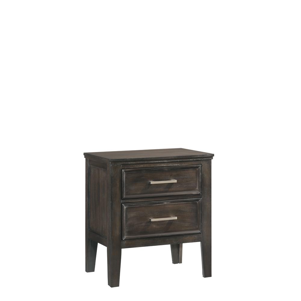 Andover 4-Piece Queen Wood Bedroom Set with Nightstand in Nutmeg