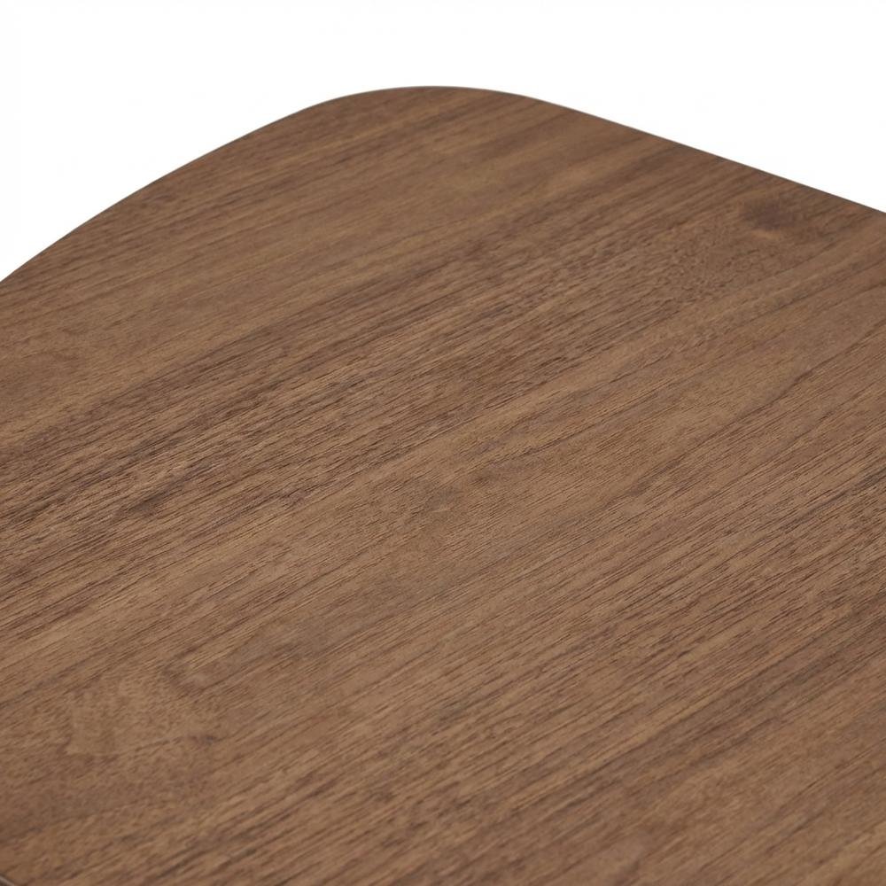 Solid Wood Corner Dining Table – Small Mid Century Modern Table in Walnut