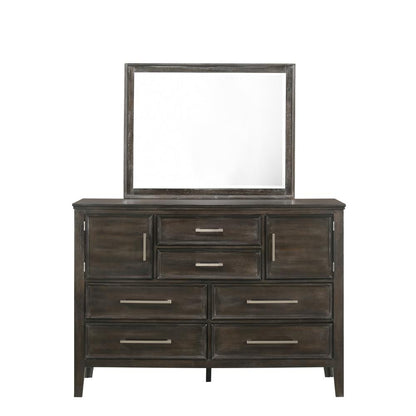Andover 4-Piece Cal King Wood Bedroom Set with Nightstand in Nutmeg