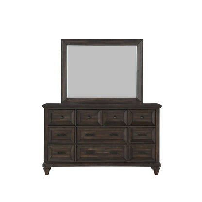 Sevilla 4-Piece Wood Cal King Bedroom Set with Chest in Walnut