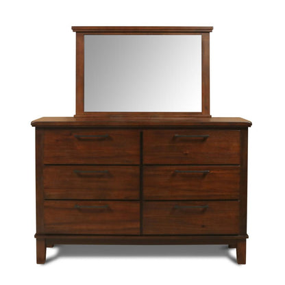 Cagney 4-Piece Cal King Wood Bedroom Set with Chest in Chestnut