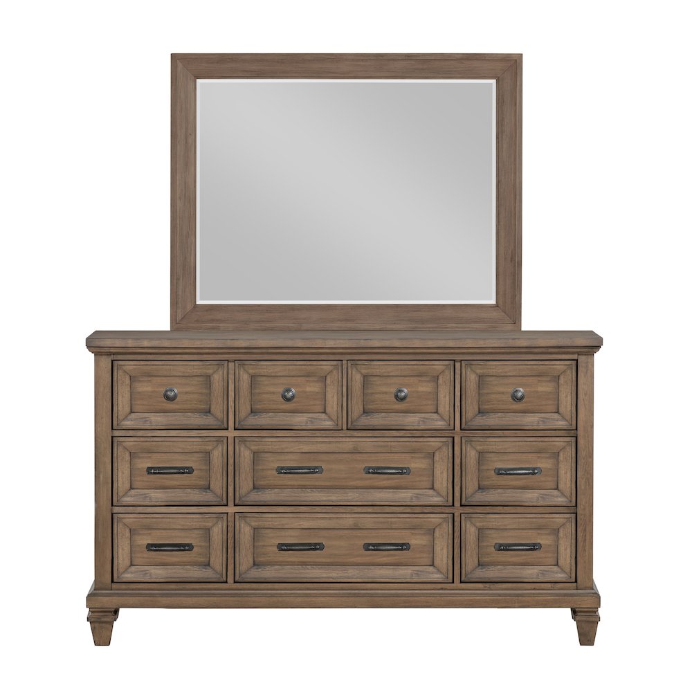 Mariana 4-Piece Wood Cal King Bedroom Set, Chest, Mocha