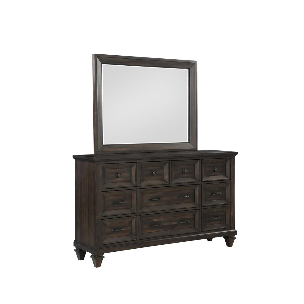 Sevilla 4-Piece Wood Cal King Bedroom Set with Chest in Walnut