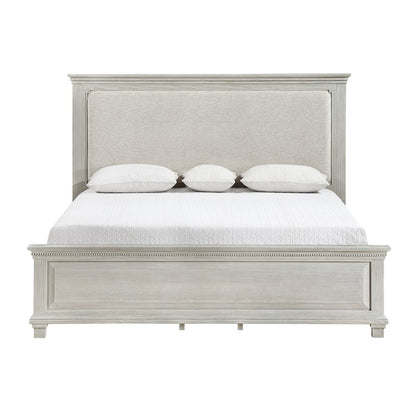 Silver Sands 5Pc Wood King Bedroom Set in Gray