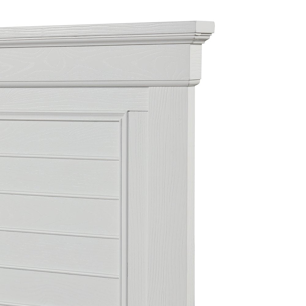 Jamestown Wood California King Storage Bed, White