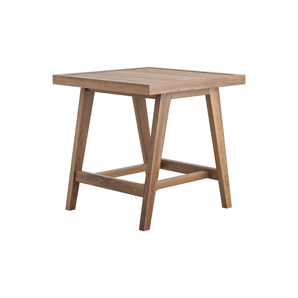 Ashton Wood Patio End Table in Natural