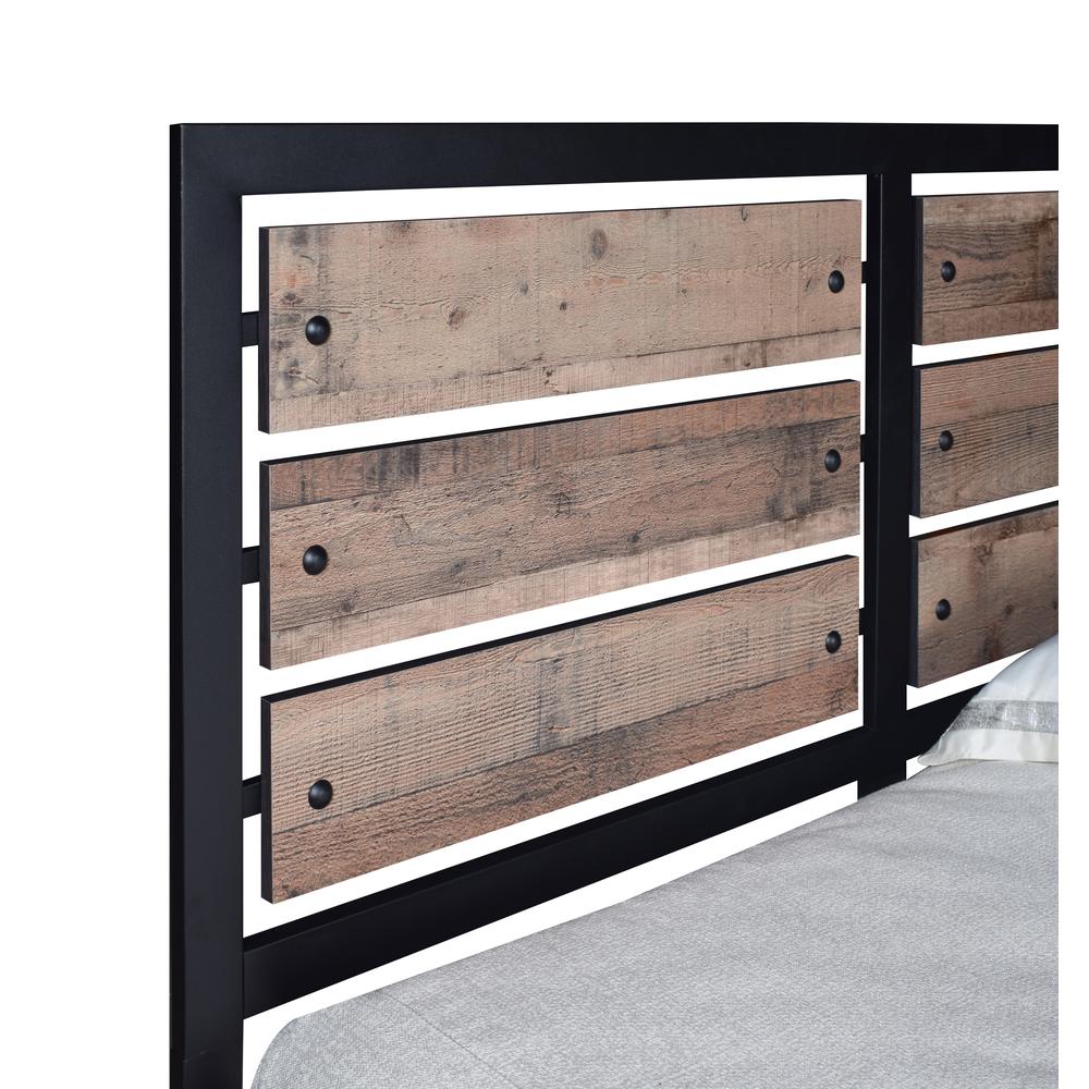 Elk River Wood Twin Bed, Rustic