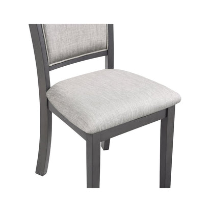 Amy Wood Dining Chair in Gray (Set of 4)