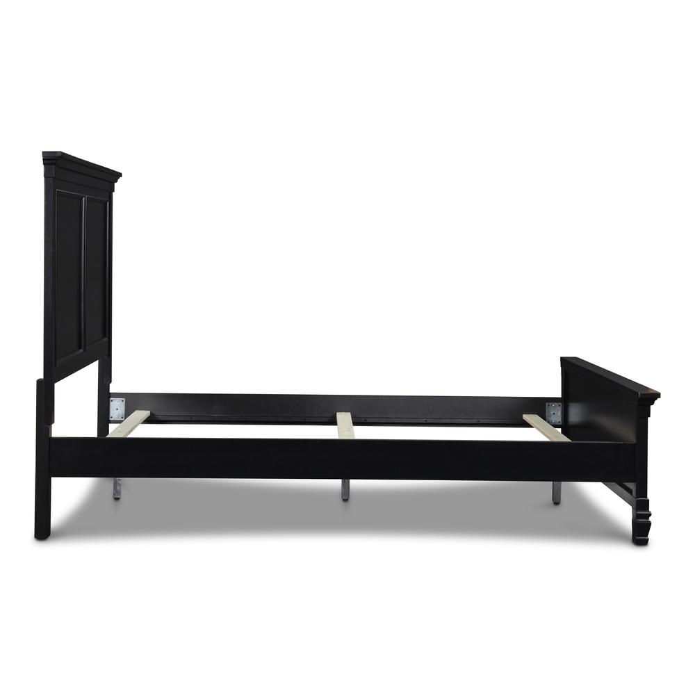 Furniture Tamarack Contemporary Solid Wood 4/6 Full Bed in Black