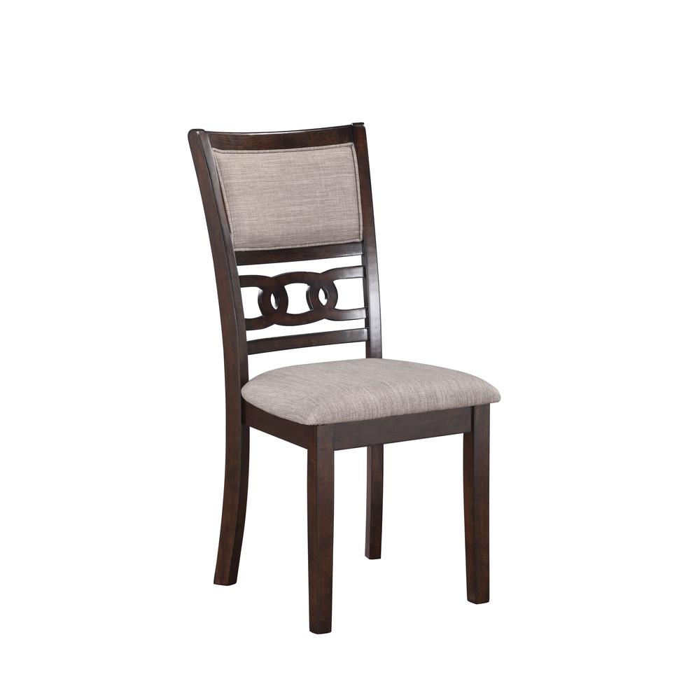 Gia 5-Piece 60" Wood Rectangular Dining Set with 4 Chairs in Cherry