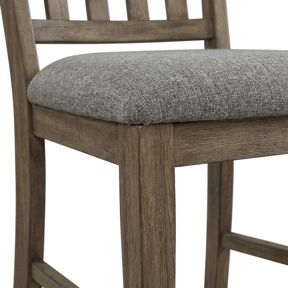 Solid Wood Dining Table with Leaf and Chairs for Dining Room Set, Brown