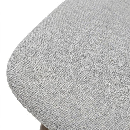 Solid Wood Upholstered Dining Chairs, Dark Gray, Set of 6