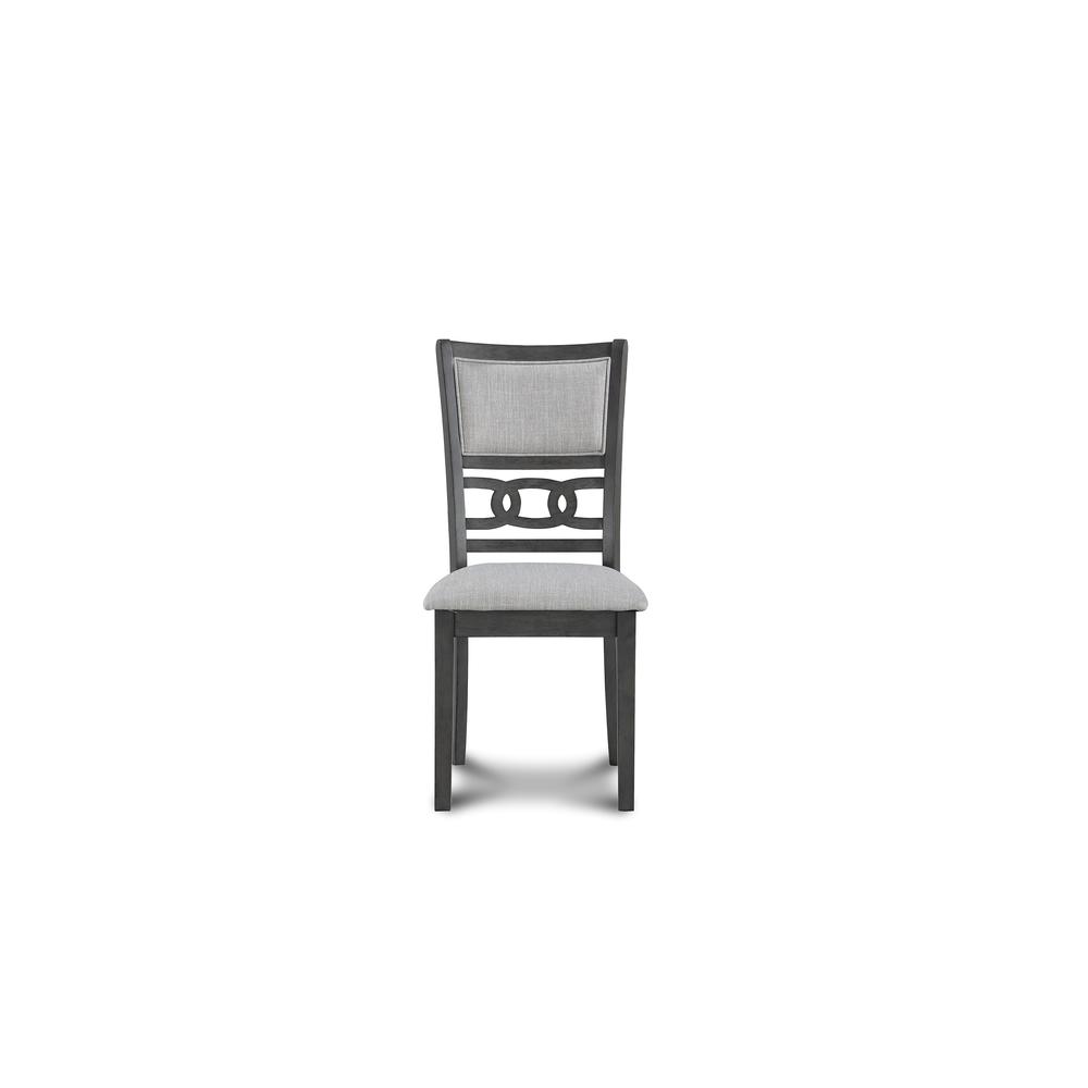 Furniture Gia Solid Wood Dining Chair in Gray (Set of 2)