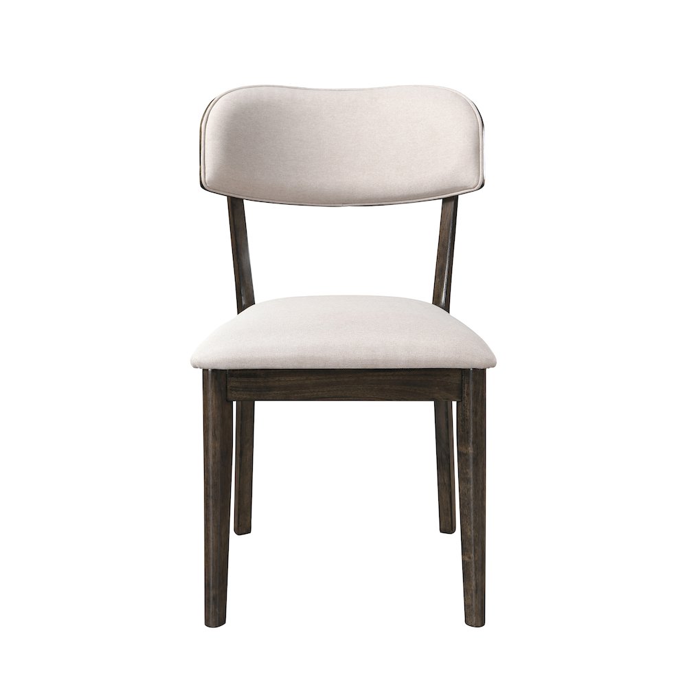 Rex Wood Upholstered Dining Chair (Set of 2), Walnut