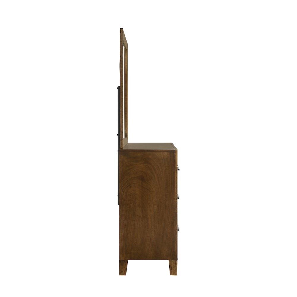 Ballard 4-Piece Wood Cal King Bedroom Set in Walnut