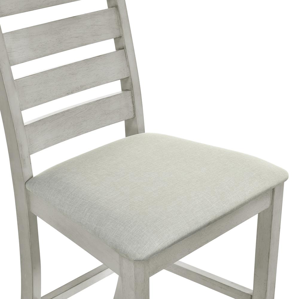 Furniture Pascal Wood Counter Chair in Driftwood (Set of 2)