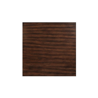 Furniture Gia Solid Wood Counter Table 2 Chairs in Cherry Brown