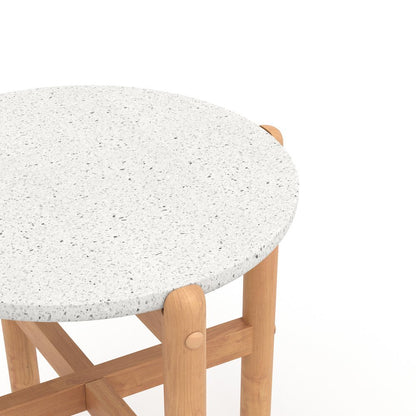 Outdoor Side Table, Small Patio Table for Outside or Porch Use