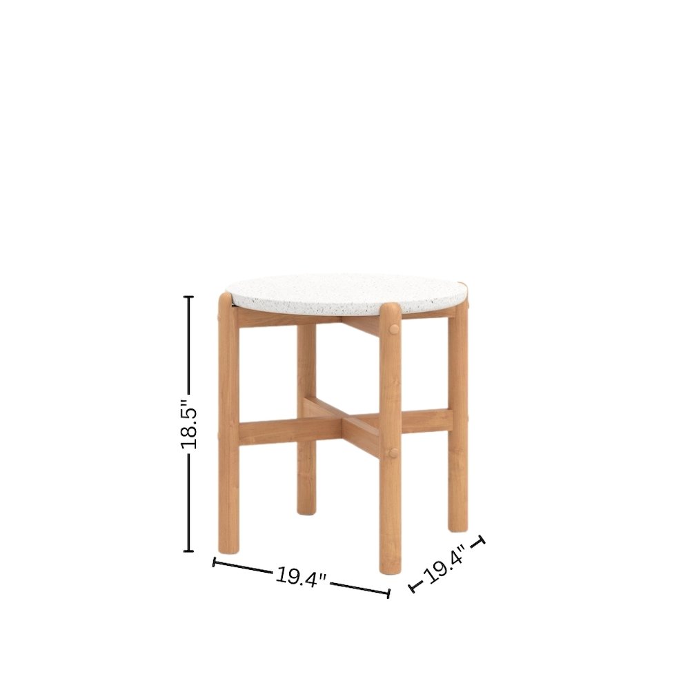 Outdoor Side Table, Small Patio Table for Outside or Porch Use