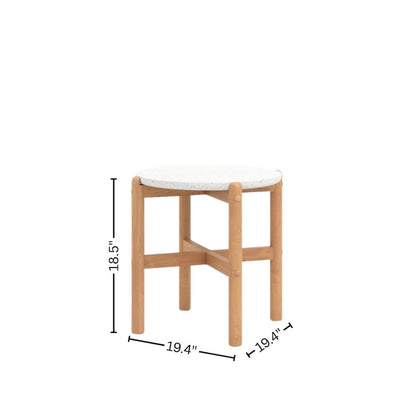Outdoor Side Table, Small Patio Table for Outside or Porch Use
