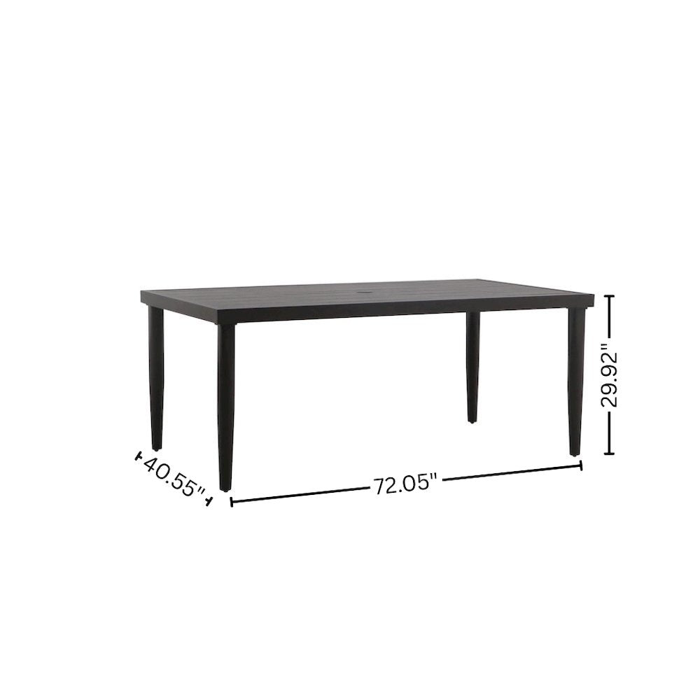 5 Piece Patio Furniture Set Aluminum Outdoor Table and Chairs