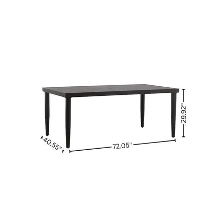5 Piece Patio Furniture Set Aluminum Outdoor Table and Chairs