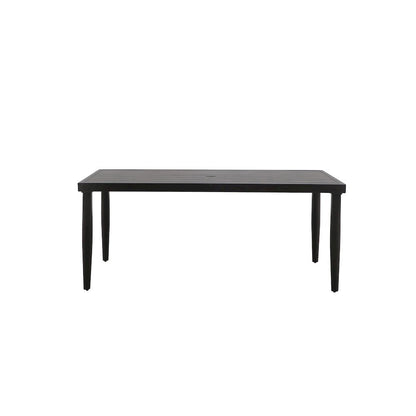 Brown Outdoor Dining Set, Patio Table and Chairs Set with Seating for 6