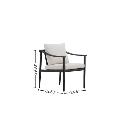 Brown Outdoor Dining Set, Patio Table and Chairs Set with Seating for 6