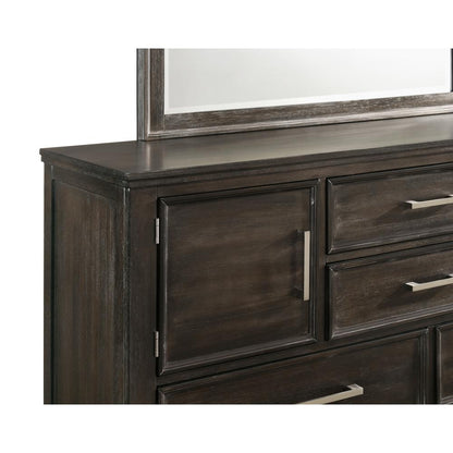 Furniture Andover Contemporary Solid Wood Dresser Doors in Nutmeg