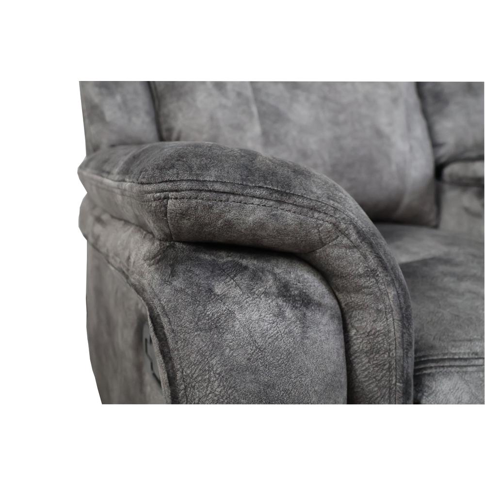 Park City Console Loveseat W/ Dual Recliners-Slate