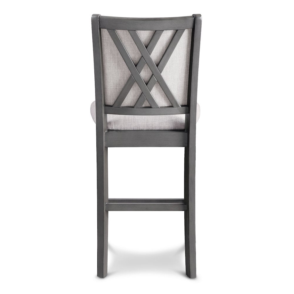 Amy Wood Counter Chair in Gray (Set of 4)