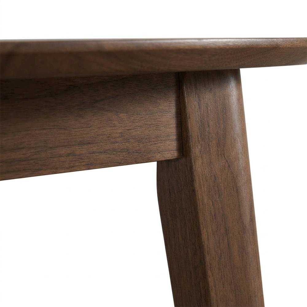 Dark Gray & Walnut 3-Piece Dining Table with Chairs Set