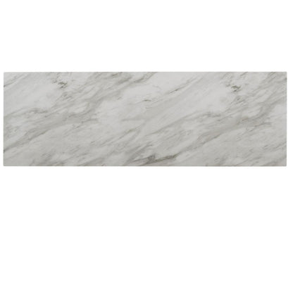 Furniture Celeste 4-Piece Faux Marble & Wood Bar Set in Gray