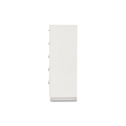 Furniture Sapphire Modern Solid Wood Chest in White