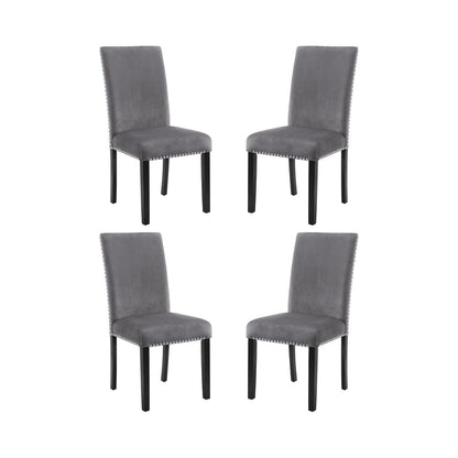 Celeste Gray Wood Upholstered Dining Chair (Set of 4)