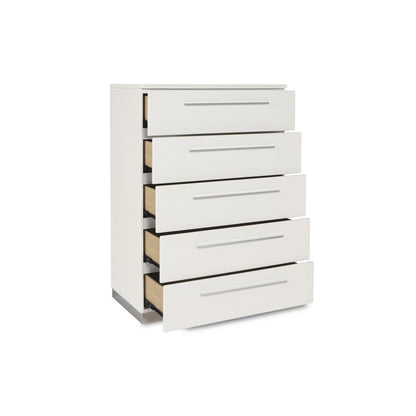 Furniture Sapphire Modern Solid Wood Chest in White
