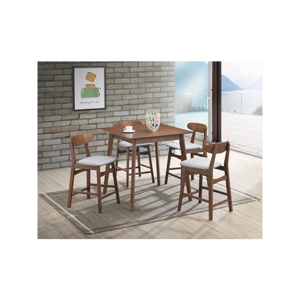 Morocco Light Gray Solid Wood Dining Chair (Set of 4)