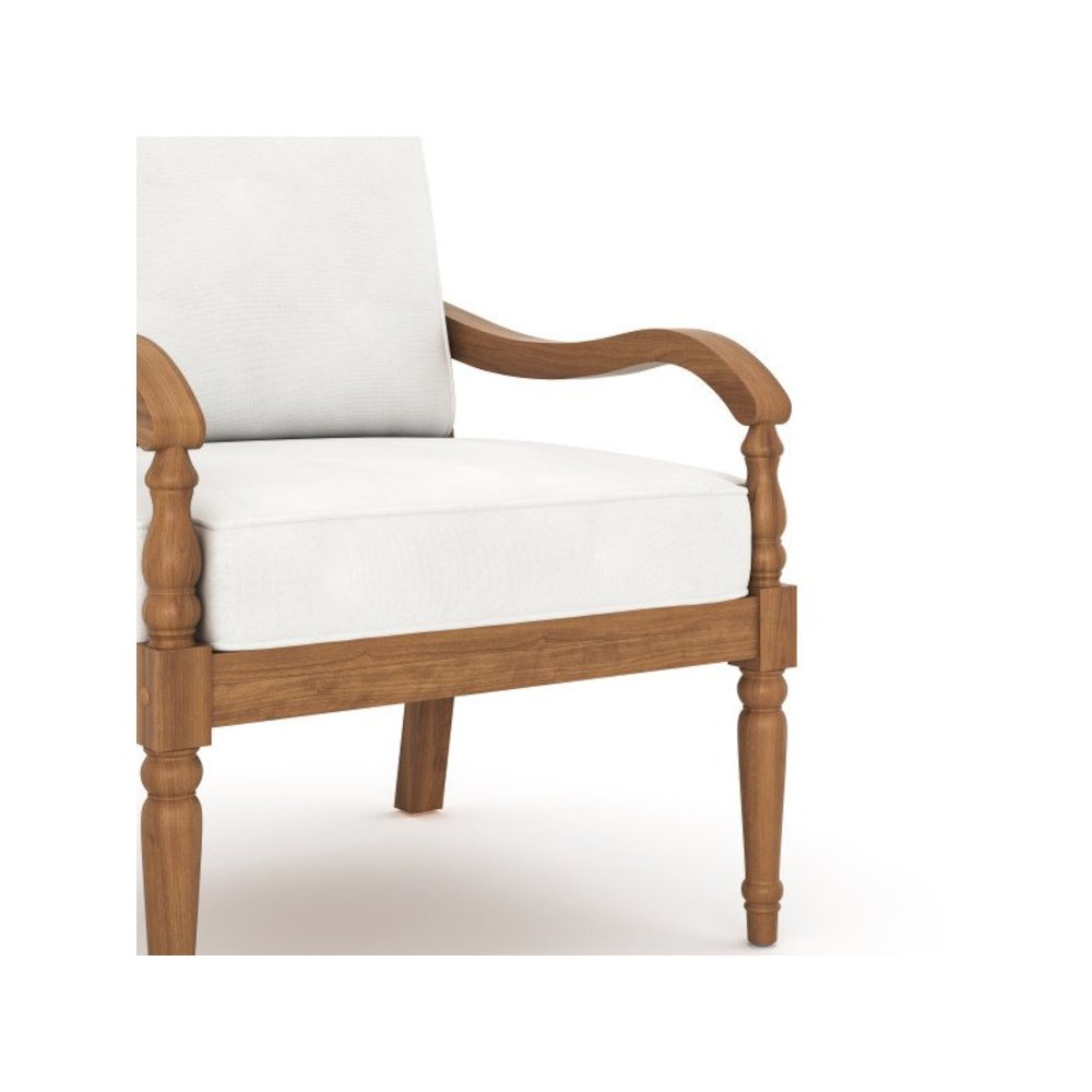 Patio Furniture Brown Wooden Deck Chairs Balcony Patio Dining Chairs Set of 2