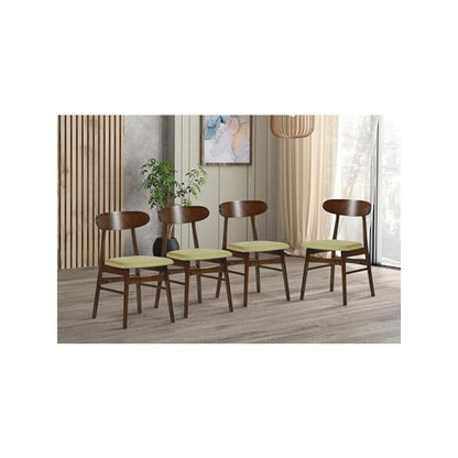 Morocco Green Solid Wood Dining Chair (Set of 4)