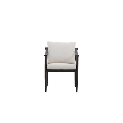 White Outdoor Chairs Set of 2, Metal Patio Chairs for Garden or Deck Use