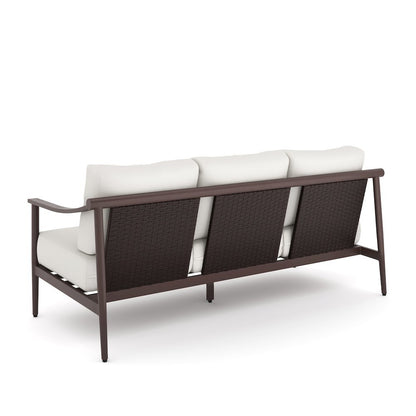 Ivory Outdoor Patio Conversation 4 pc Set - Sofa, 2 Club Chairs, Coffee Table