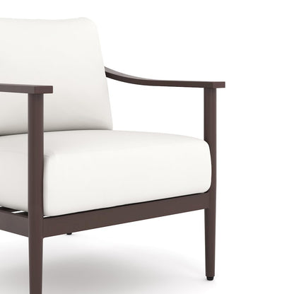 Ivory Outdoor Patio Conversation 4 pc Set - Sofa, 2 Club Chairs, Coffee Table