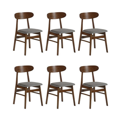 Morocco Dark Gray Solid Wood Dining Chair (Set of 6)