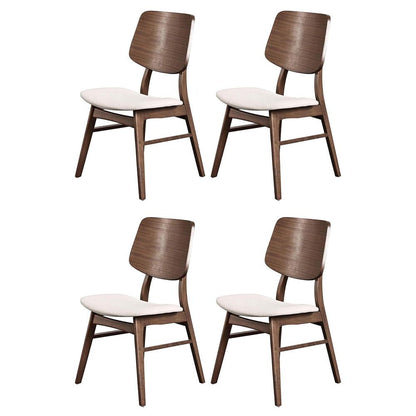 Oscar Walnut Solid Wood Dining Chair (Set of 4)