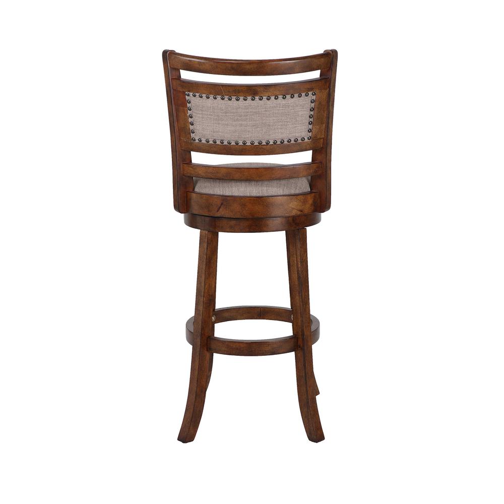 Aberdeen Brown Solid Wood Swivel Bar Stool (Set of 2)