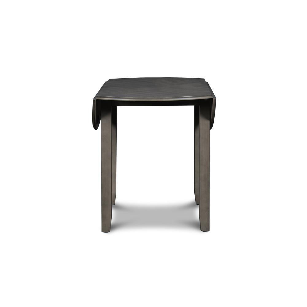 Gia 3-Piece 42" Wood Round Dining Set with 2 Chairs in Gray