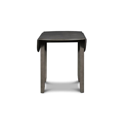 Gia 3-Piece 42" Wood Round Dining Set with 2 Chairs in Gray