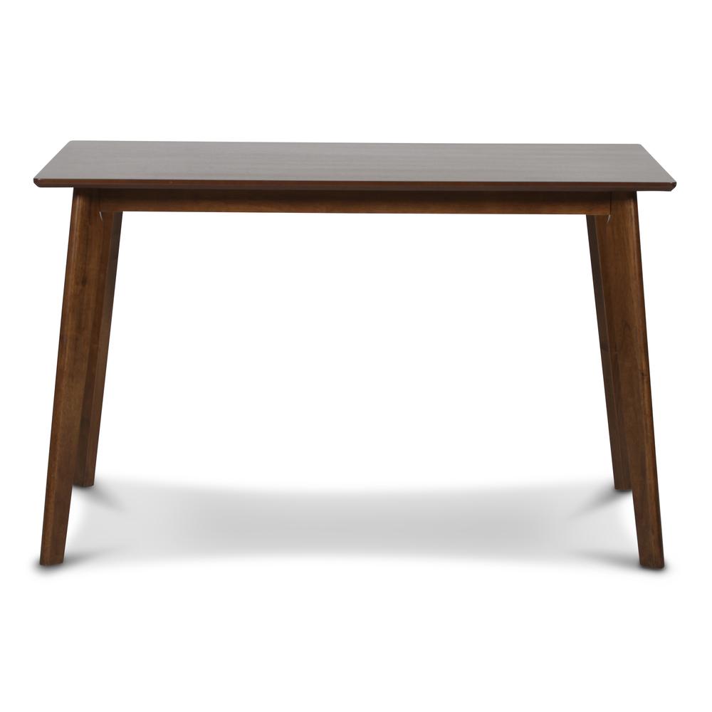 Furniture Morocco 7-Piece Mid-Century Wood Dining Set in Orange